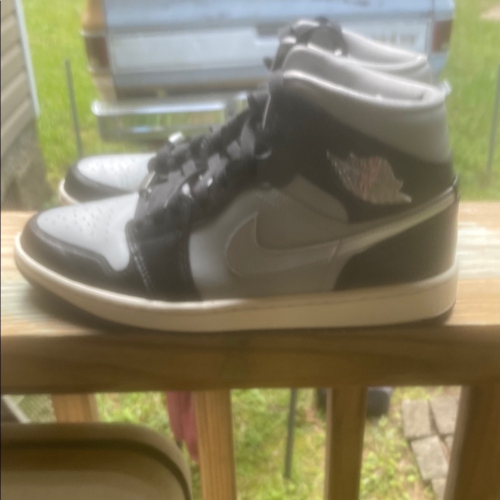 Nike Air Jordan High-Top Sneakers - Black and Gray